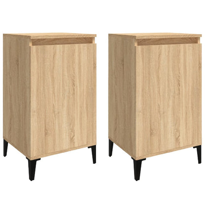 Nachtkastjes 2 St 40X35X70 Cm Bewerkt Hout Sonoma Eikenkleurig