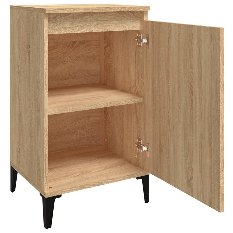 Nachtkastjes 2 St 40X35X70 Cm Bewerkt Hout Sonoma Eikenkleurig