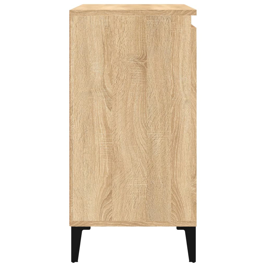 Nachtkastjes 2 St 40X35X70 Cm Bewerkt Hout Sonoma Eikenkleurig