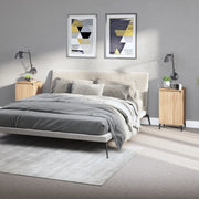 Nachtkastjes 2 st 40x35x70 cm bewerkt hout sonoma eiken