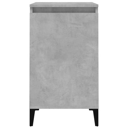 Nachtkastjes 2 St 40X35X70 Cm Bewerkt Hout Betongrijs