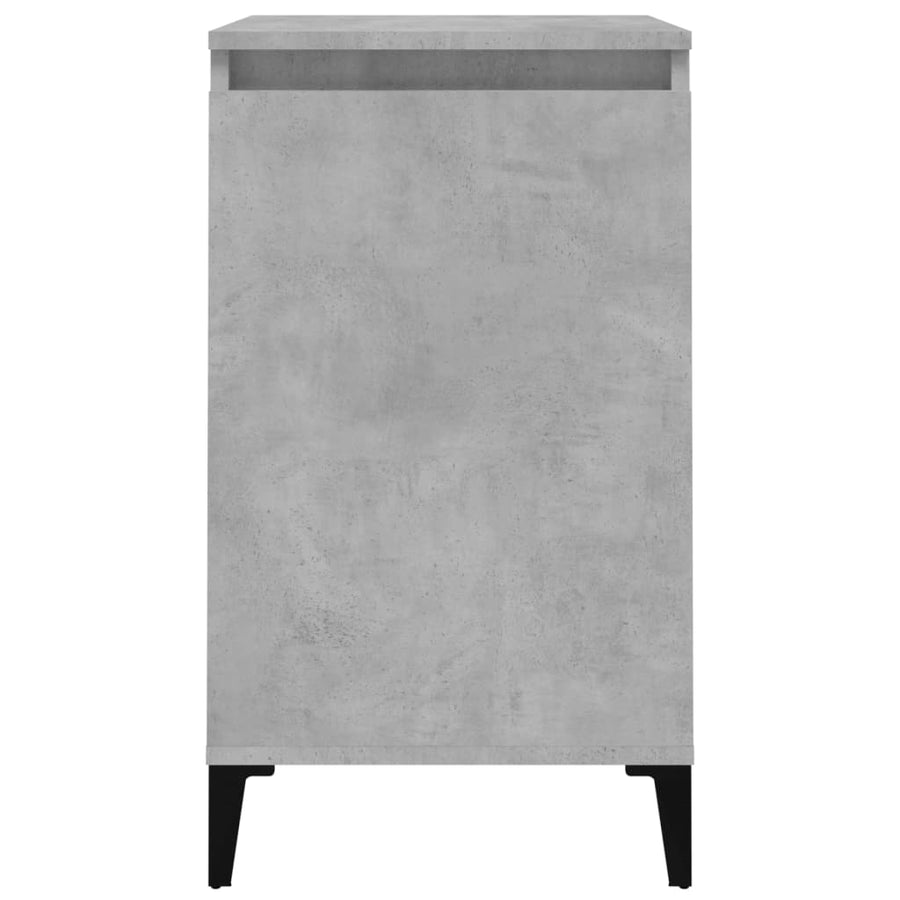 Nachtkastjes 2 St 40X35X70 Cm Bewerkt Hout Betongrijs