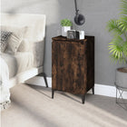 Bedside table 40x35x70 cm engineered wood smoked oak look
