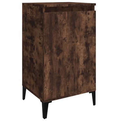 Nachtkastjes 2 St 40X35X70 Cm Bewerkt Hout Gerookt Eikenkleurig