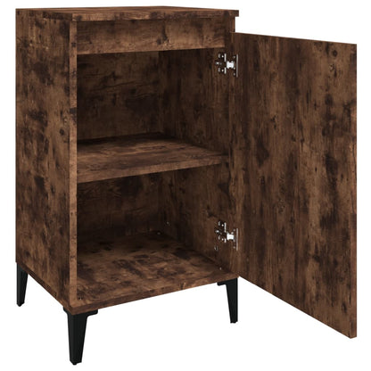 Nachtkastjes 2 St 40X35X70 Cm Bewerkt Hout Gerookt Eikenkleurig