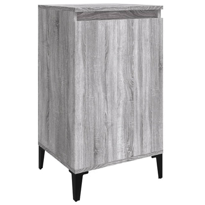 Nachtkastje 40X35X70 Cm Bewerkt Hout Grijs Sonoma Eikenkleurig