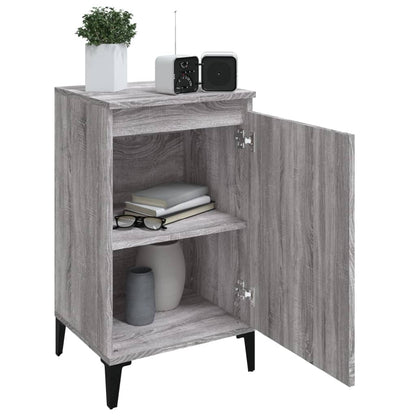 Nachtkastjes 2 St 40X35X70 Cm Bewerkt Hout Grijs Sonoma Eiken