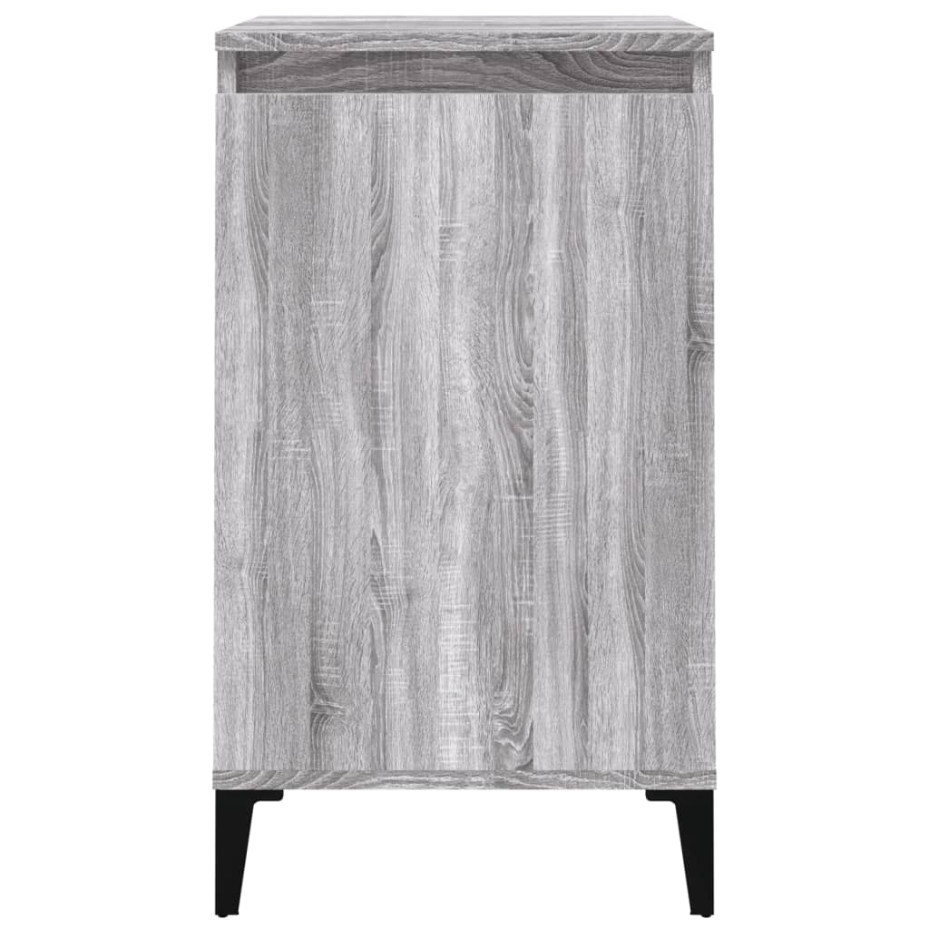 Nachtkastjes 2 St 40X35X70 Cm Bewerkt Hout Grijs Sonoma Eiken