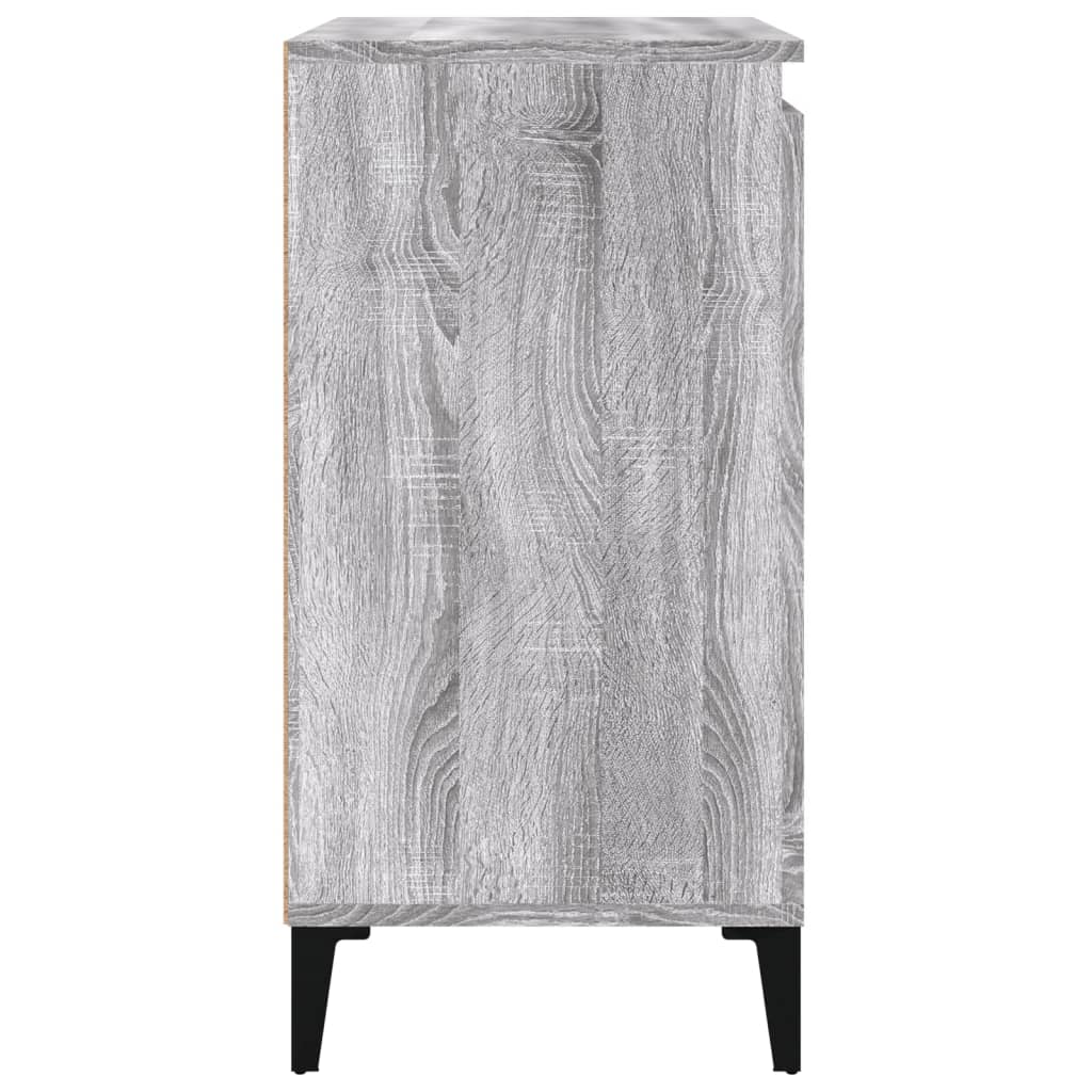 Nachtkastjes 2 St 40X35X70 Cm Bewerkt Hout Grijs Sonoma Eiken
