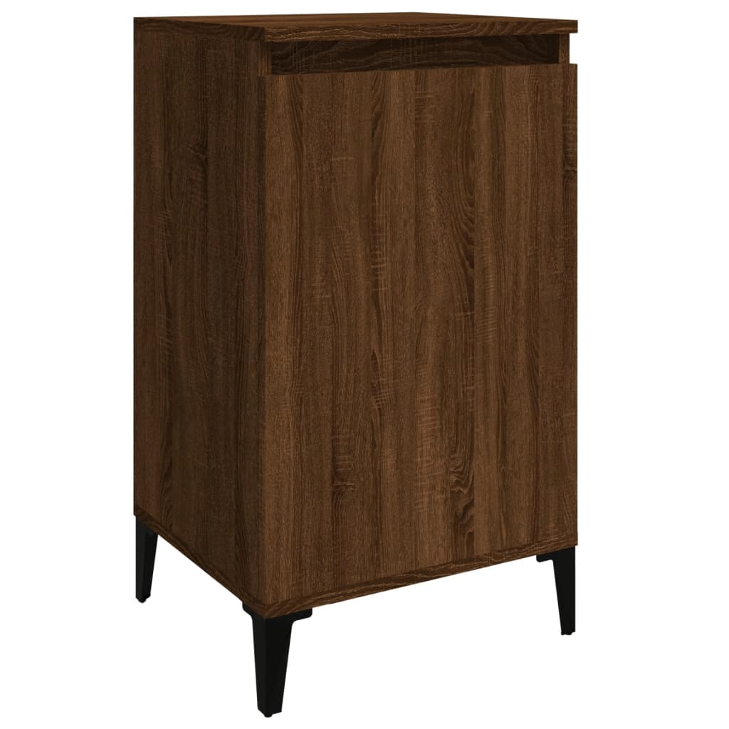 Nachtkastjes 2 St 40X35X70 Cm Bewerkt Hout Bruin Eikenkleur
