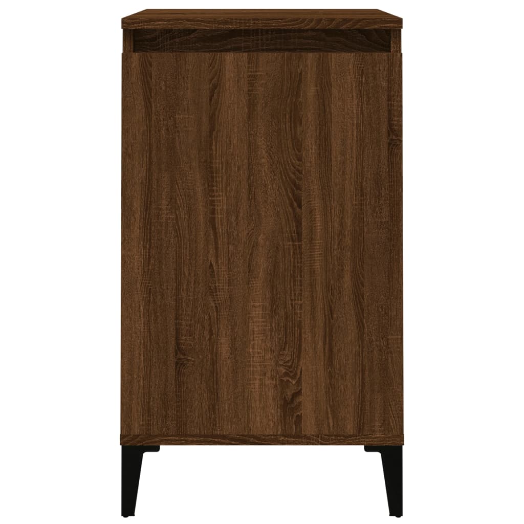 Nachtkastjes 2 St 40X35X70 Cm Bewerkt Hout Bruin Eikenkleur