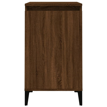 Nachtkastjes 2 St 40X35X70 Cm Bewerkt Hout Bruin Eikenkleur