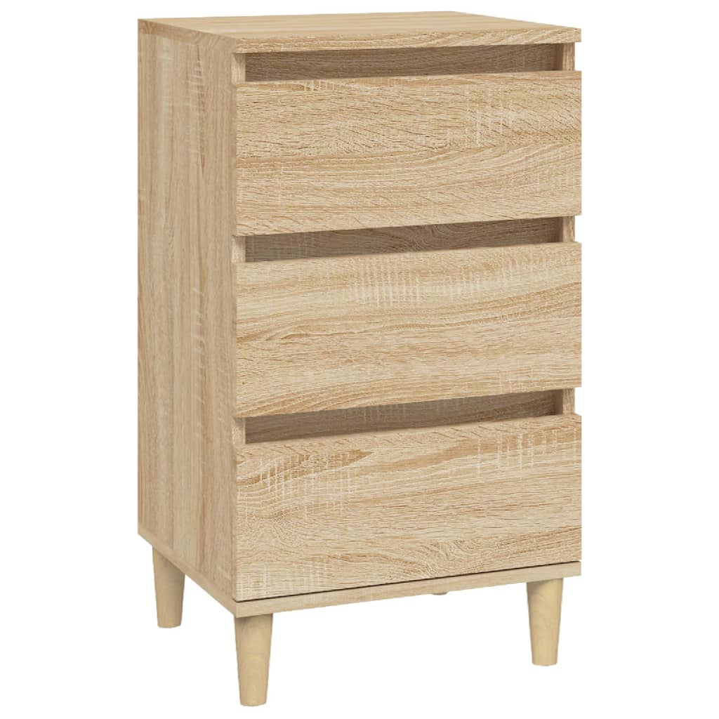 Nachtkastje 40X35X70 Cm Bewerkt Hout Sonoma Eikenkleurig