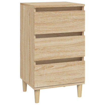 Nachtkastje 40X35X70 Cm Bewerkt Hout Sonoma Eikenkleurig