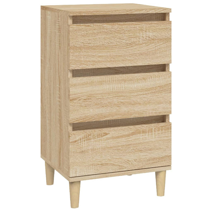 Nachtkastje 40X35X70 Cm Bewerkt Hout Sonoma Eikenkleurig