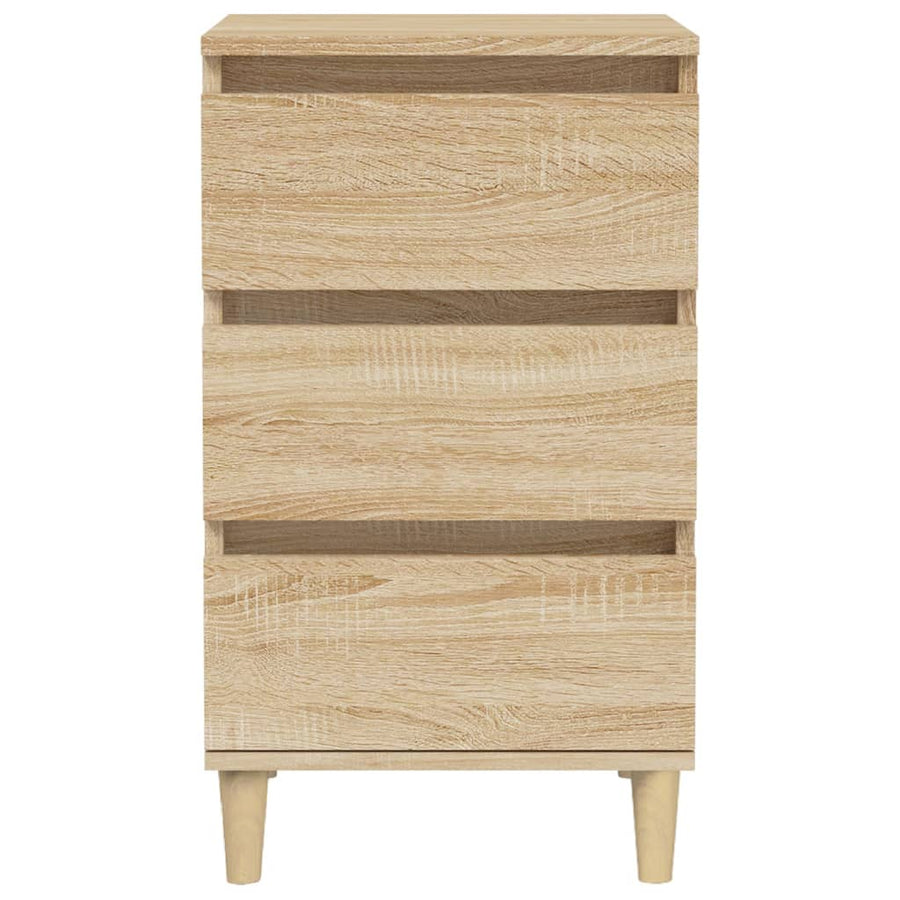 Nachtkastje 40X35X70 Cm Bewerkt Hout Sonoma Eikenkleurig