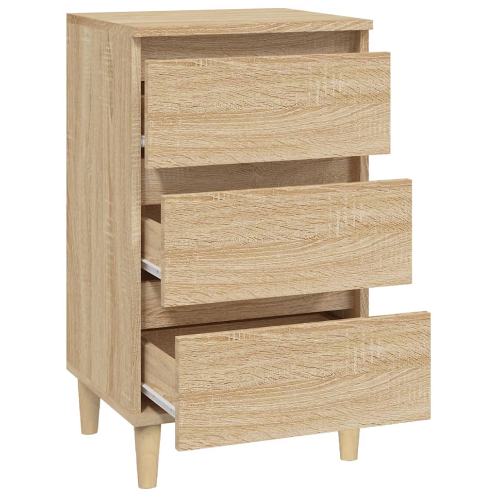 Nachtkastje 40X35X70 Cm Bewerkt Hout Sonoma Eikenkleurig