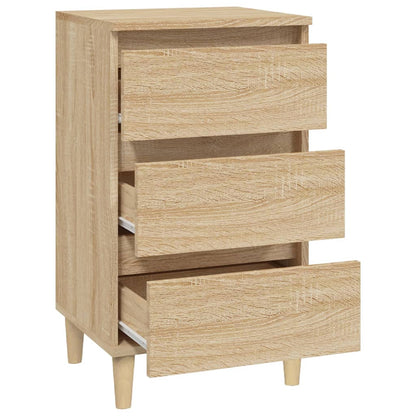 Nachtkastje 40X35X70 Cm Bewerkt Hout Sonoma Eikenkleurig
