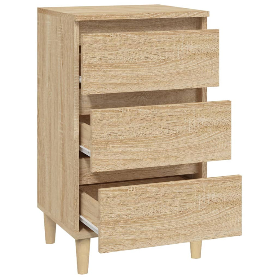 Nachtkastje 40X35X70 Cm Bewerkt Hout Sonoma Eikenkleurig