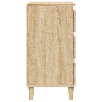 Nachtkastje 40X35X70 Cm Bewerkt Hout Sonoma Eikenkleurig