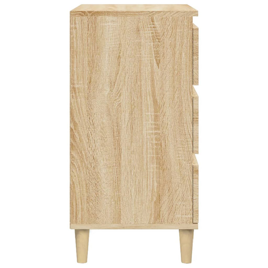 Nachtkastje 40X35X70 Cm Bewerkt Hout Sonoma Eikenkleurig