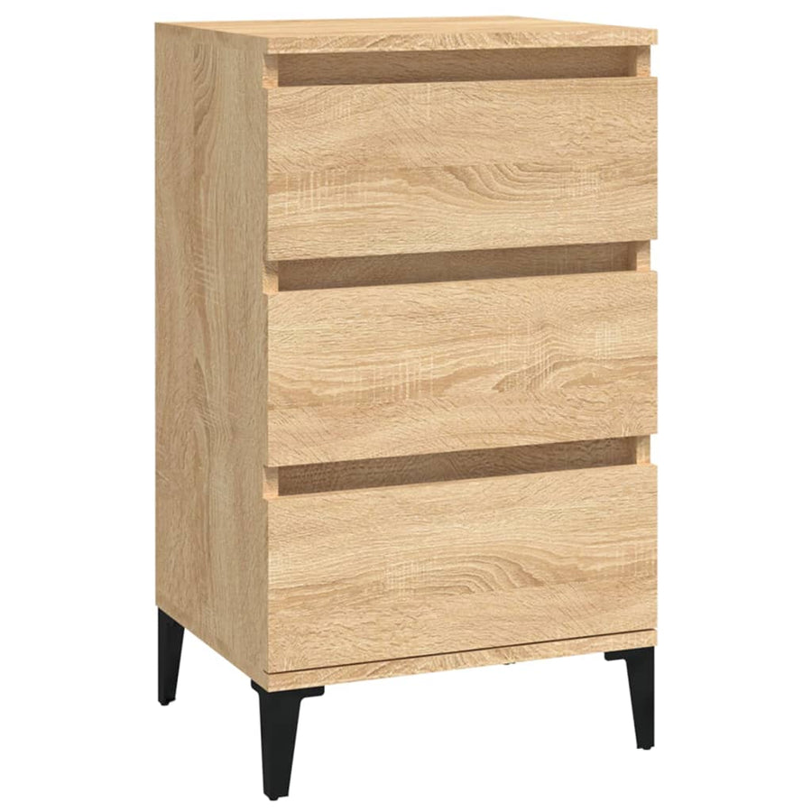 Nachtkastje 40X35X70 Cm Bewerkt Hout Sonoma Eikenkleurig