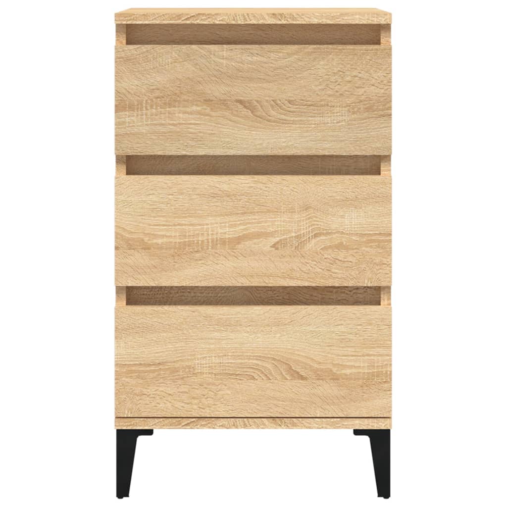 Nachtkastje 40X35X70 Cm Bewerkt Hout Sonoma Eikenkleurig