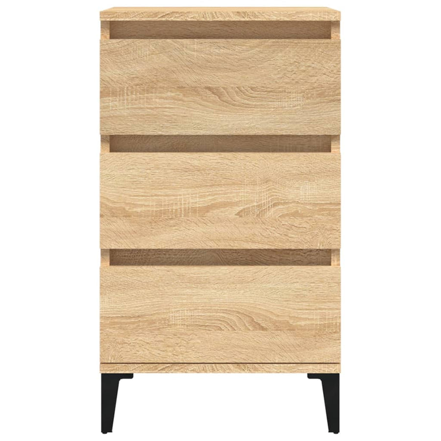Nachtkastje 40X35X70 Cm Bewerkt Hout Sonoma Eikenkleurig
