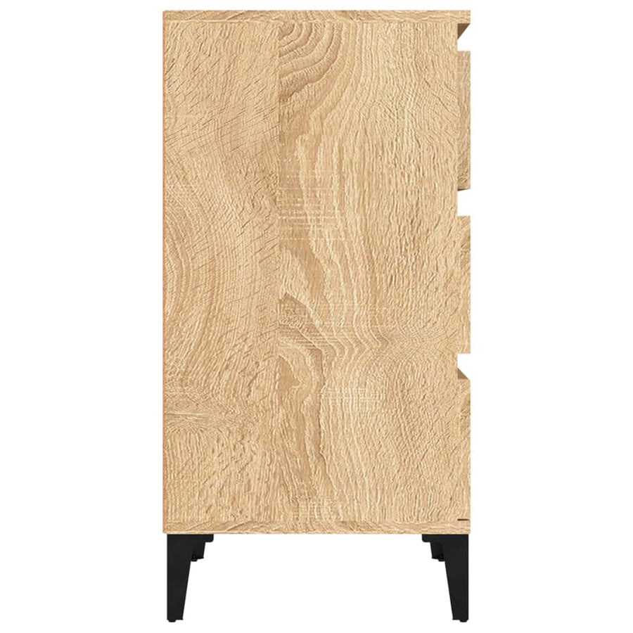 Nachtkastje 40X35X70 Cm Bewerkt Hout Sonoma Eikenkleurig