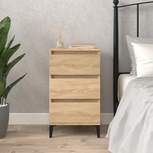 Nachtkastje 40X35X70 Cm Bewerkt Hout Sonoma Eikenkleurig