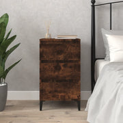 Bedside table 40x35x70 cm engineered wood smoked oak look