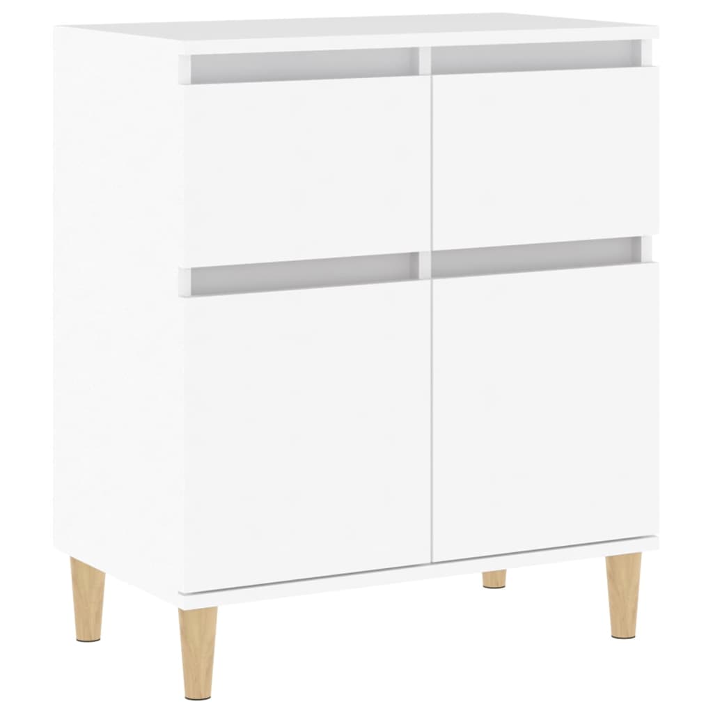 Dressoir 60X35X70 Cm Bewerkt Hout Wit