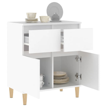 Dressoir 60X35X70 Cm Bewerkt Hout Wit