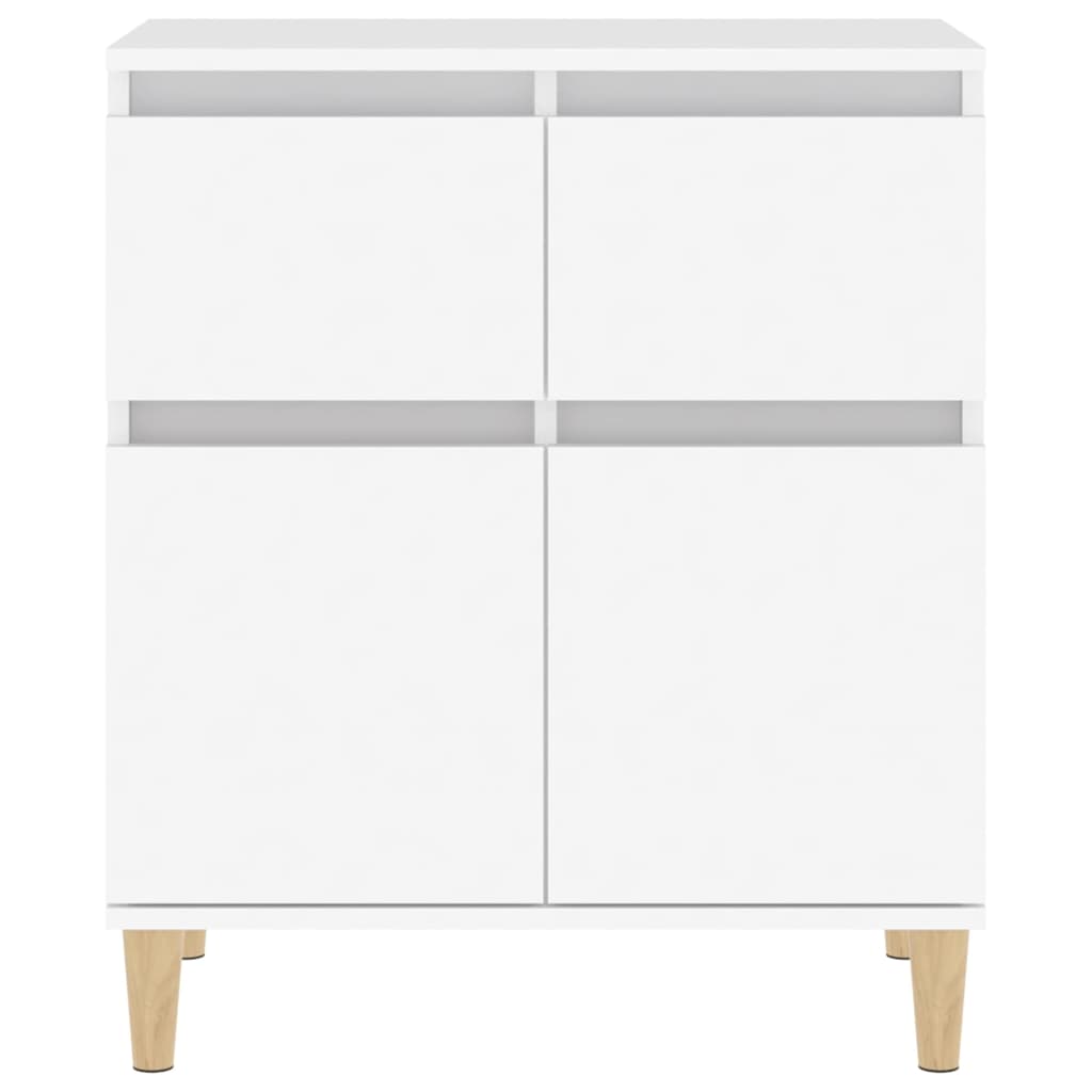 Dressoir 60X35X70 Cm Bewerkt Hout Wit