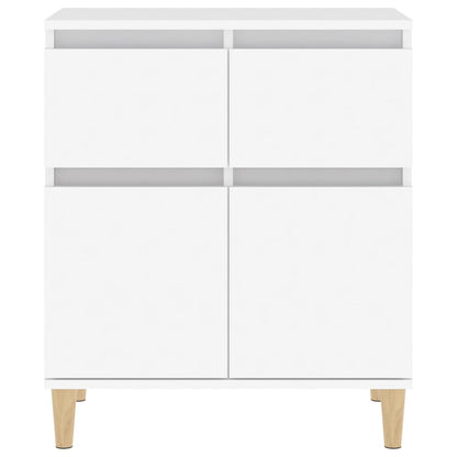 Dressoir 60X35X70 Cm Bewerkt Hout Wit