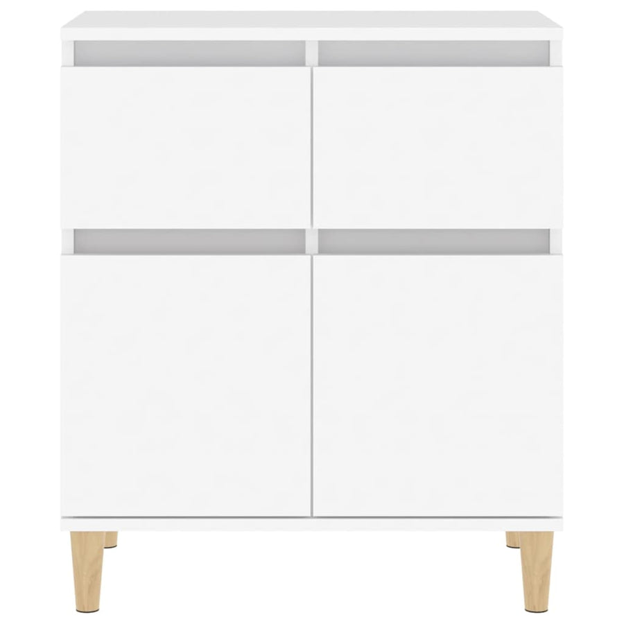 Dressoir 60X35X70 Cm Bewerkt Hout Wit