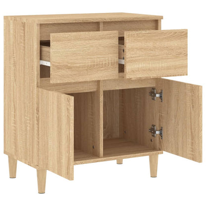 Dressoir 60X35X70 Cm Bewerkt Hout Sonoma Eikenkleurig