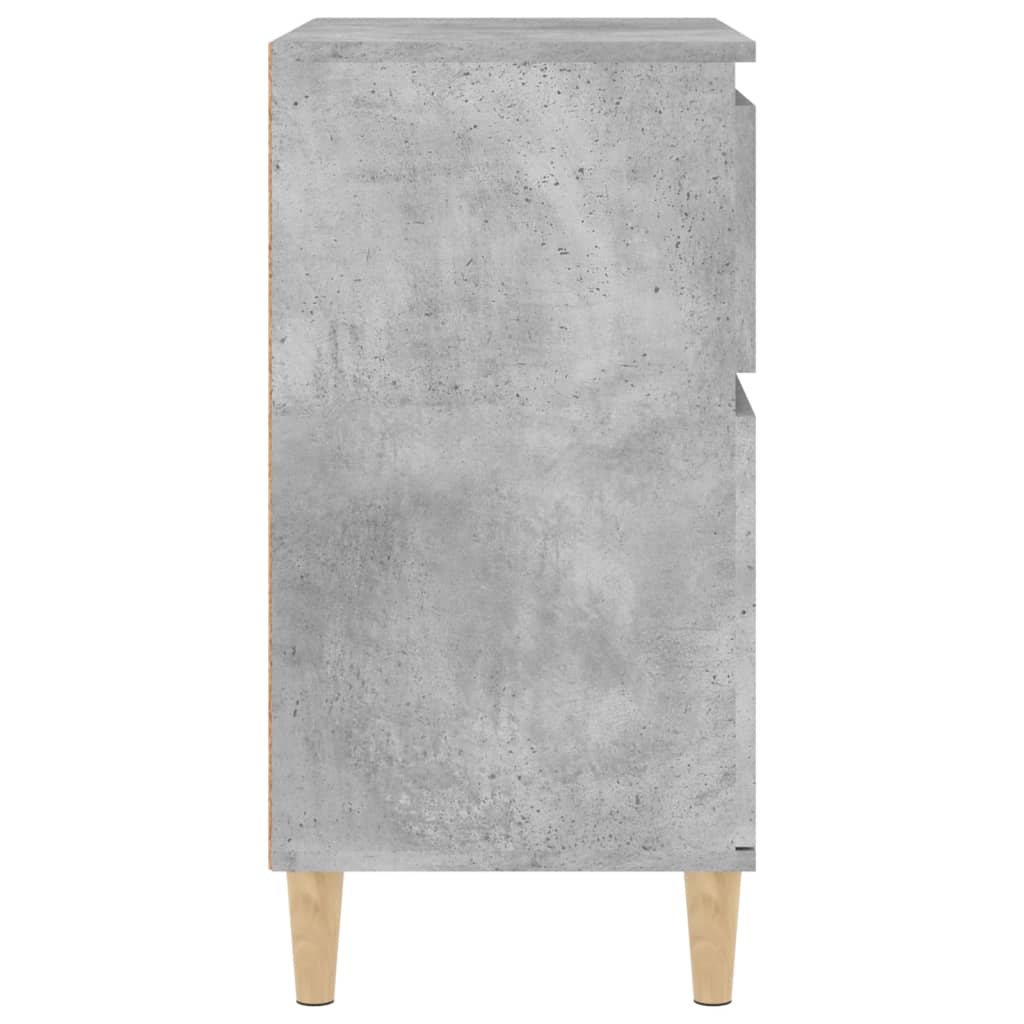 Dressoir 60X35X70 Cm Bewerkt Hout Betongrijs