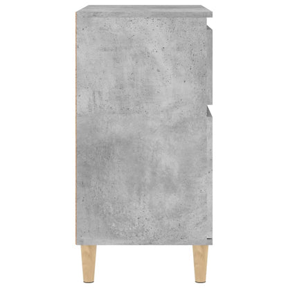 Dressoir 60X35X70 Cm Bewerkt Hout Betongrijs