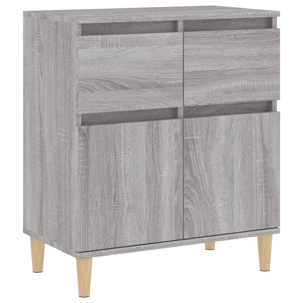 Dressoir 60X30X75 Cm Bewerkt Hout Grijs Sonoma Eikenkleurig