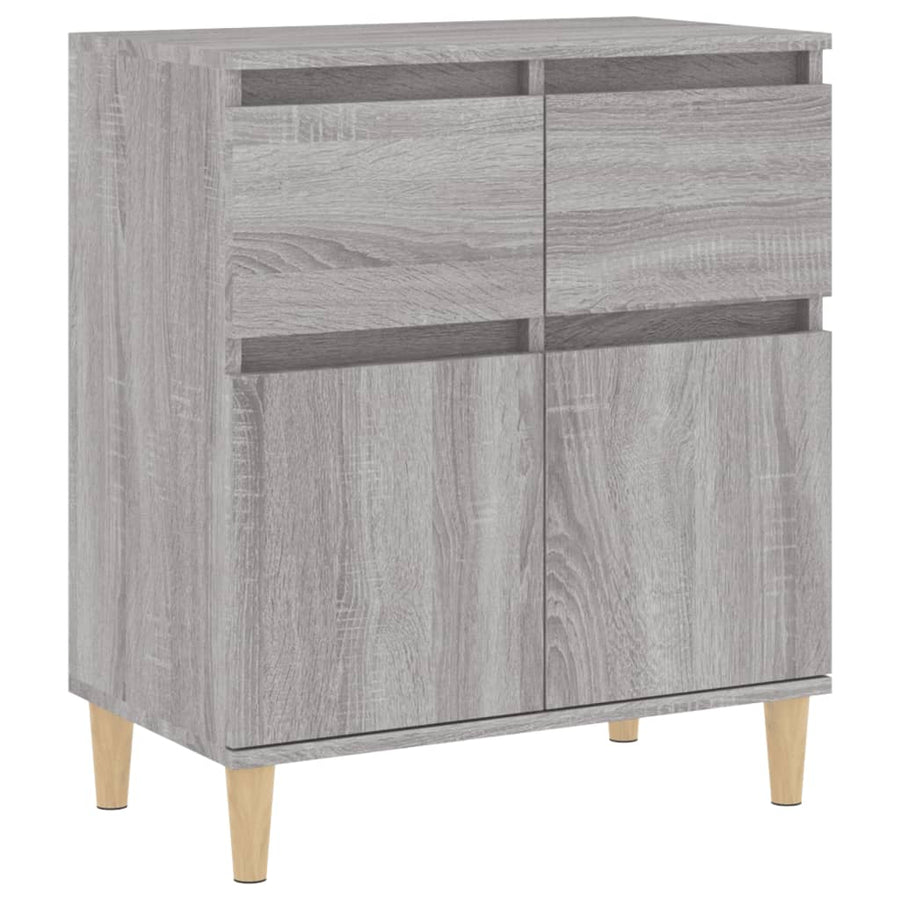 Dressoir 60X30X75 Cm Bewerkt Hout Grijs Sonoma Eikenkleurig