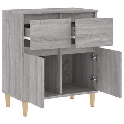 Dressoir 60X30X75 Cm Bewerkt Hout Grijs Sonoma Eikenkleurig