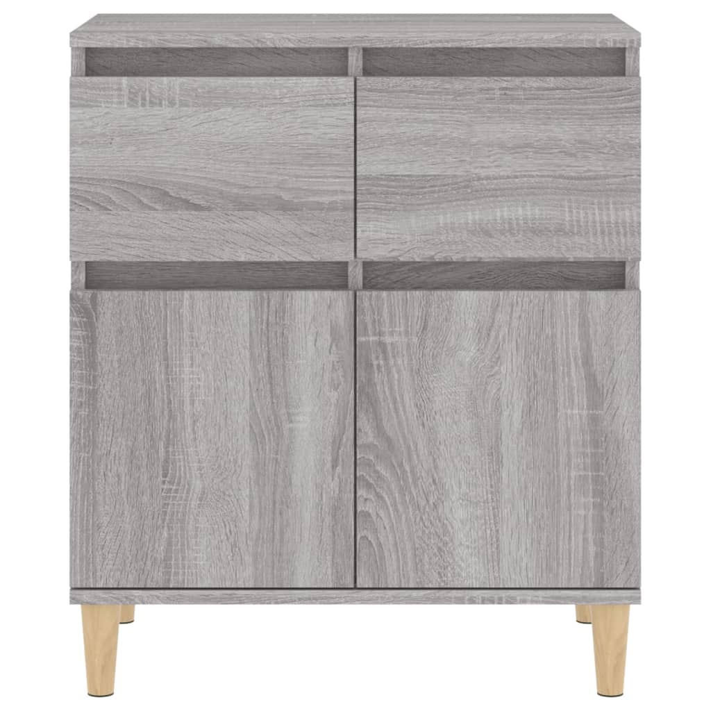 Dressoir 60X30X75 Cm Bewerkt Hout Grijs Sonoma Eikenkleurig