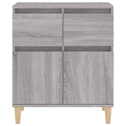 Dressoir 60X30X75 Cm Bewerkt Hout Grijs Sonoma Eikenkleurig