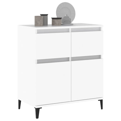 Dressoir 60X35X70 Cm Bewerkt Hout Wit