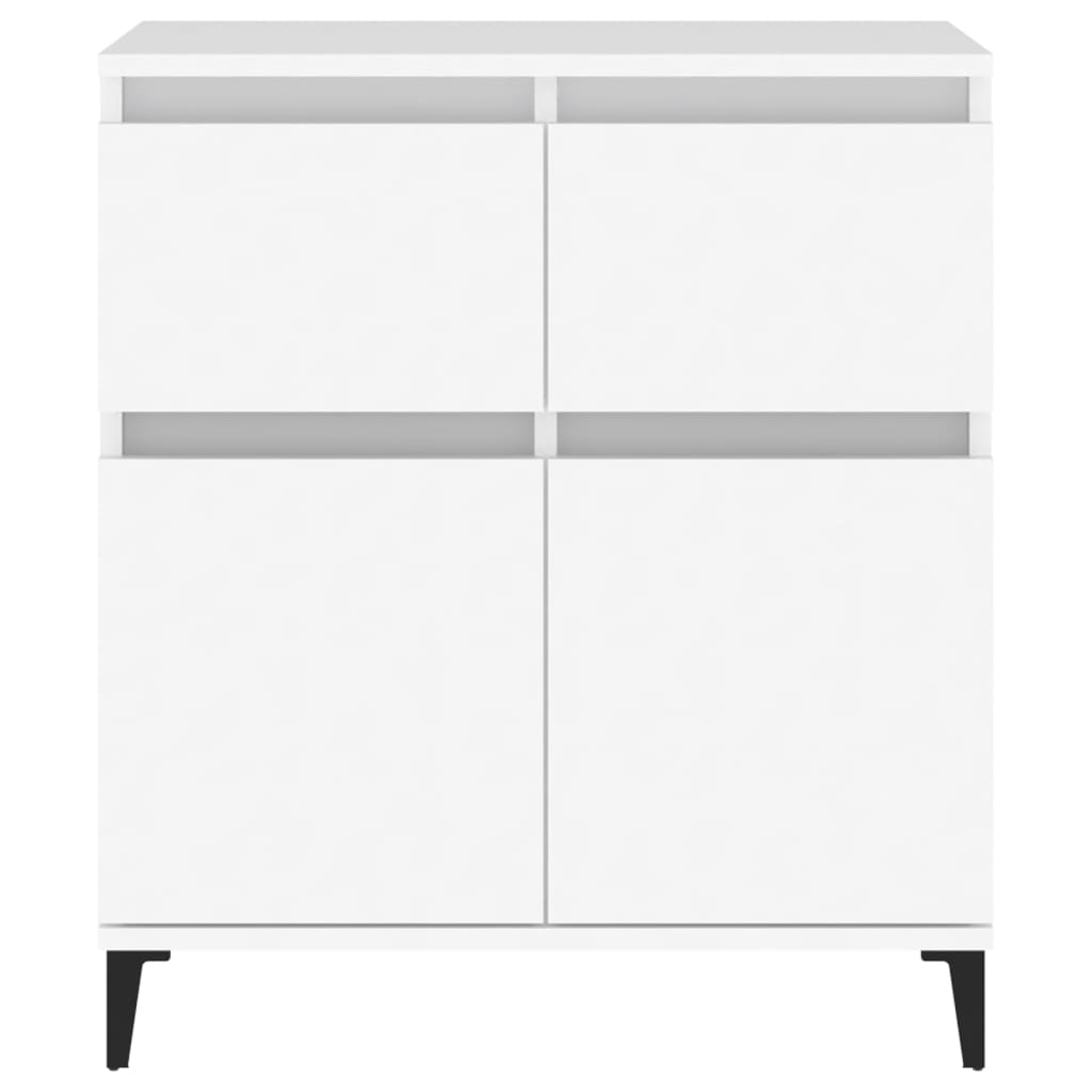 Dressoir 60X35X70 Cm Bewerkt Hout Wit