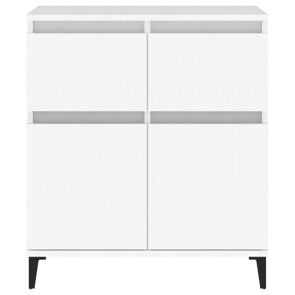 Dressoir 60X35X70 Cm Bewerkt Hout Wit