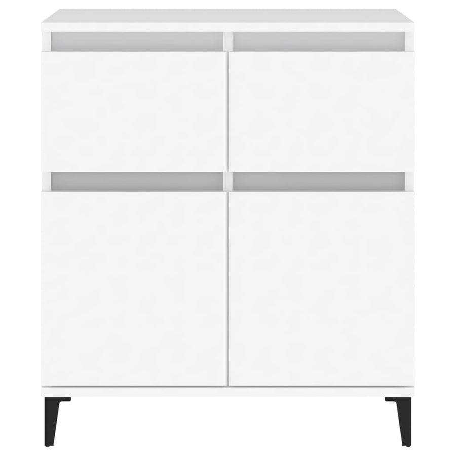 Dressoir 60X35X70 Cm Bewerkt Hout Wit