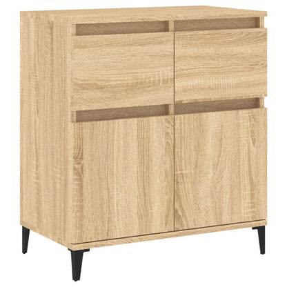 Dressoir 60X35X70 Cm Bewerkt Hout Sonoma Eikenkleurig