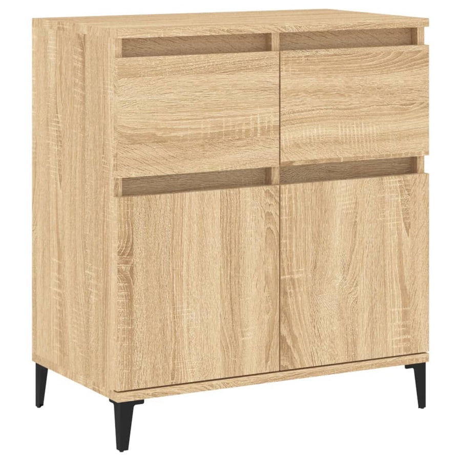 Dressoir 60X35X70 Cm Bewerkt Hout Sonoma Eikenkleurig